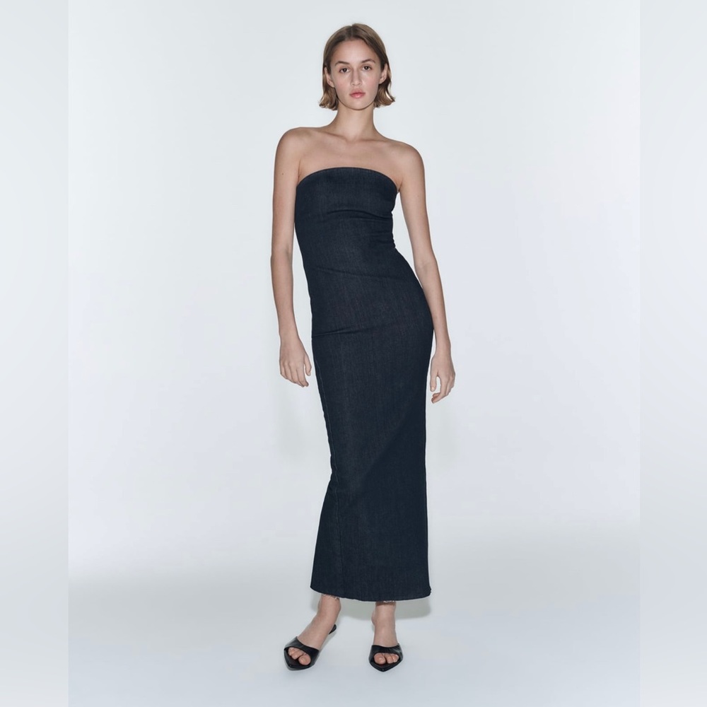Zara Denim Tube Dress